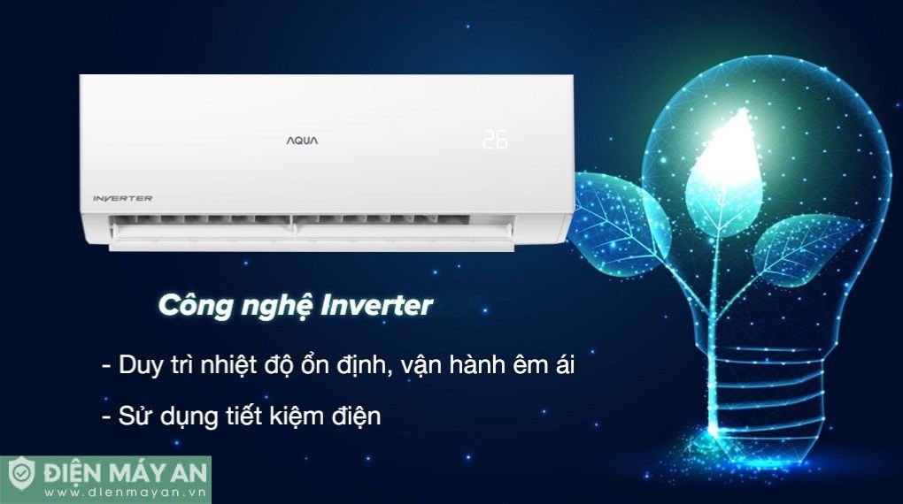 Điều hòa Aqua Inverter 18000 BTU 1 chiều AQA-RV18QE